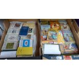A box of observers books together with a box of children's books (2)