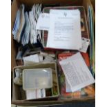 A quantity of cigarette and tea cards, some with albums