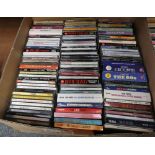 Two boxes of CDs