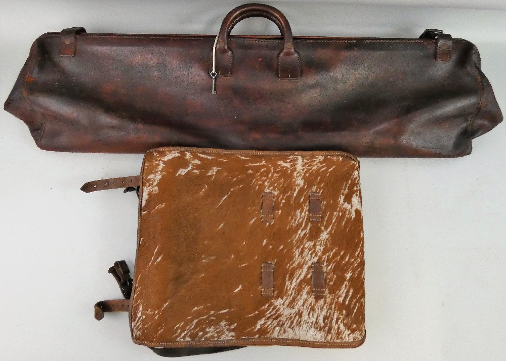 A ponyskin Tornister/satchel for Captain K. Gardner, stamped "Hruby & Co Hachenburg 1937", the