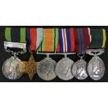 A group of six, awarded to Pte C. Myers, 4442472, Durham Light Infantry, India General Service