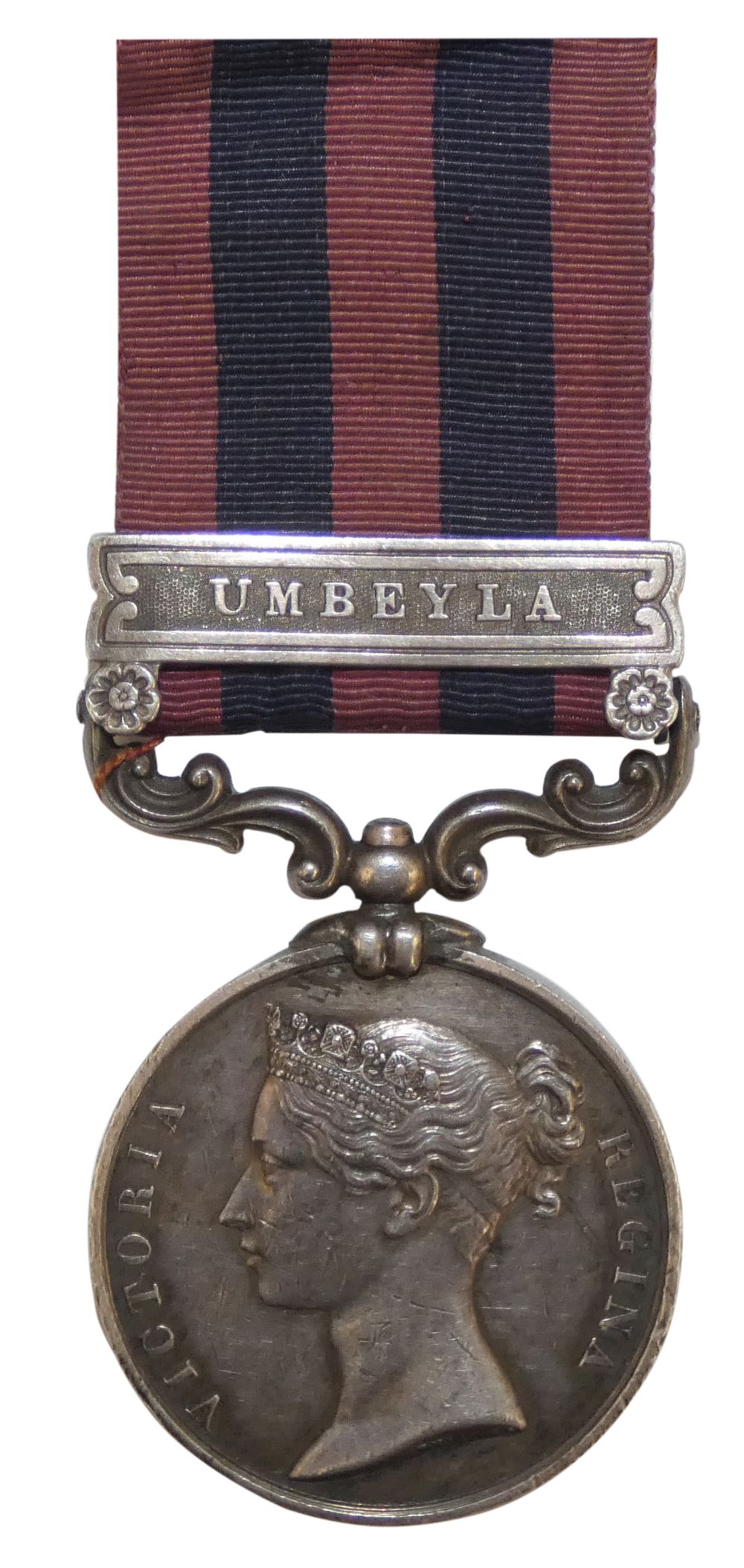 The India General Service Medal (1854-95), with bar Umbeyla (20th October to 23rd December 1863)