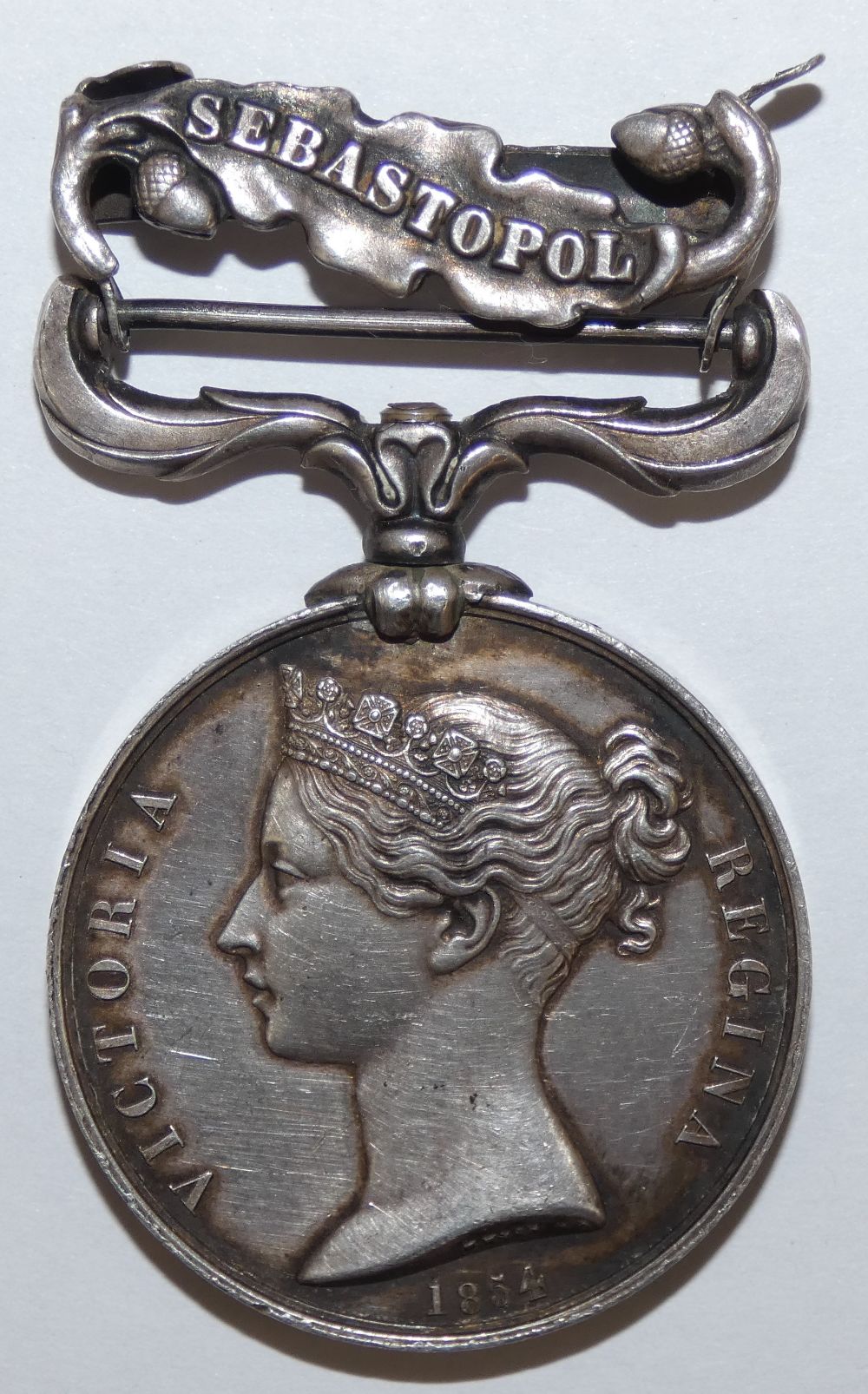 The Crimea Medal and bar Sebastopol (25th October 1854), named to P. Downey 1st Battalion 1st