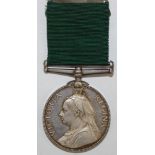 The Volunteer Long Service Medal awarded for 20 years service in the ranks, Victoria Regina Juibilee