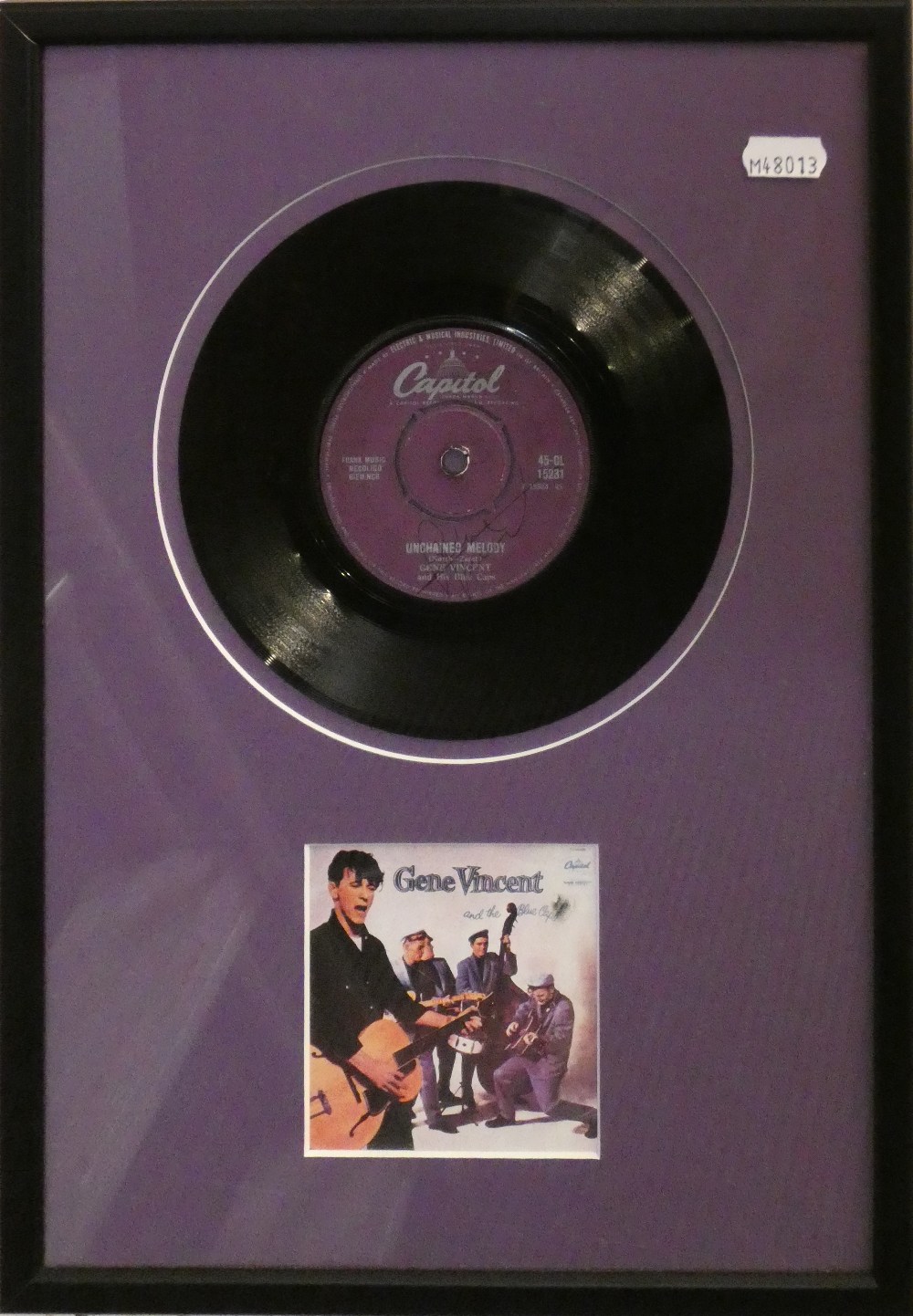 A signed and framed 45RPM record by Craig Douglas, featuring 'Heart of a Teenage Girl', together - Image 2 of 3