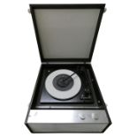 A Dansette portable record player with carry handle, c. 1960's, model DRP10, serial No. 195A/