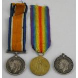 WWI War and victory medals to 136070 Sapper W. Wilcox R.E, together with war medal to 51926