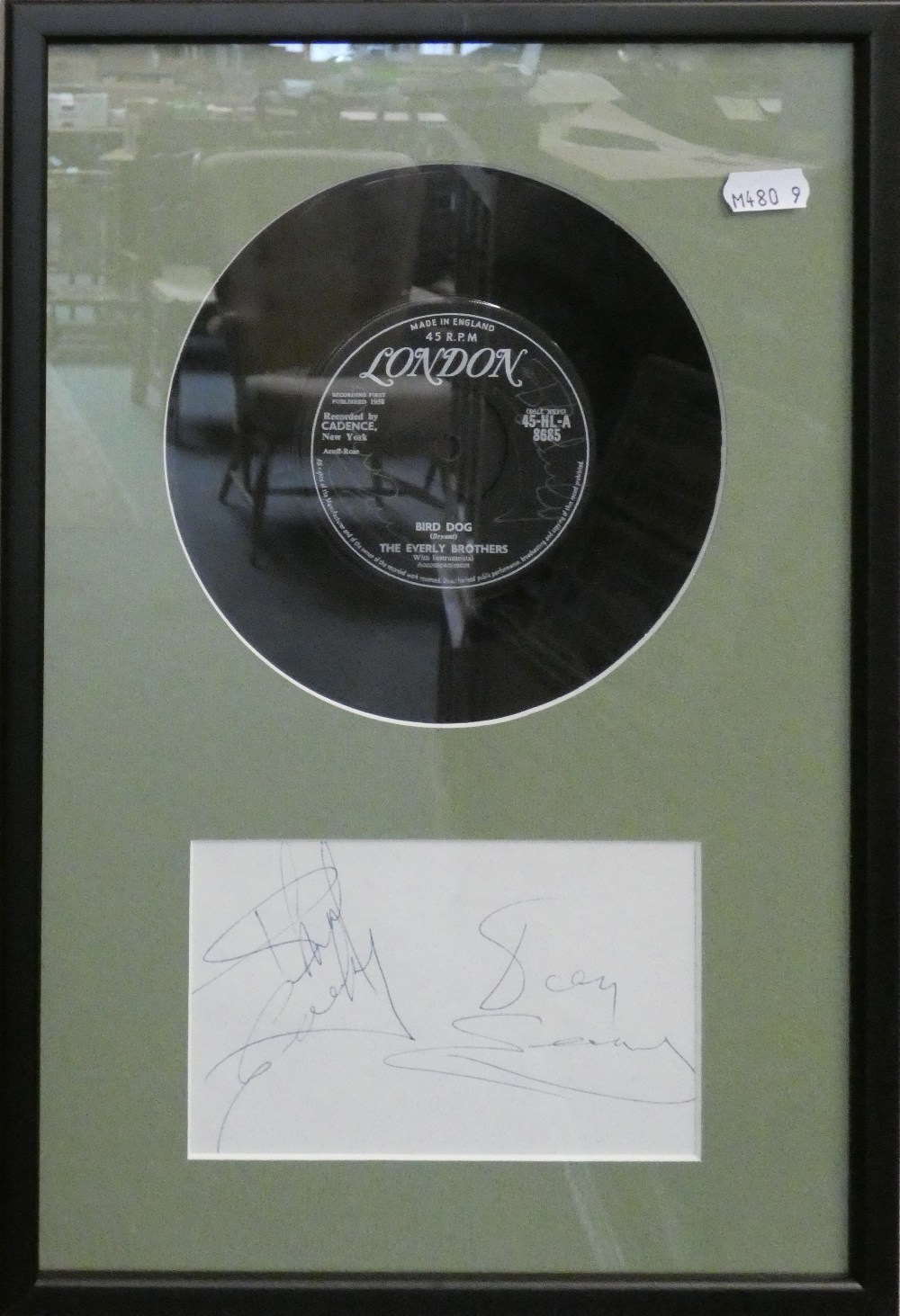 A signed and framed photograph and 45RPM record by Paul Anka, featuring 'Diana', together with a - Image 2 of 3
