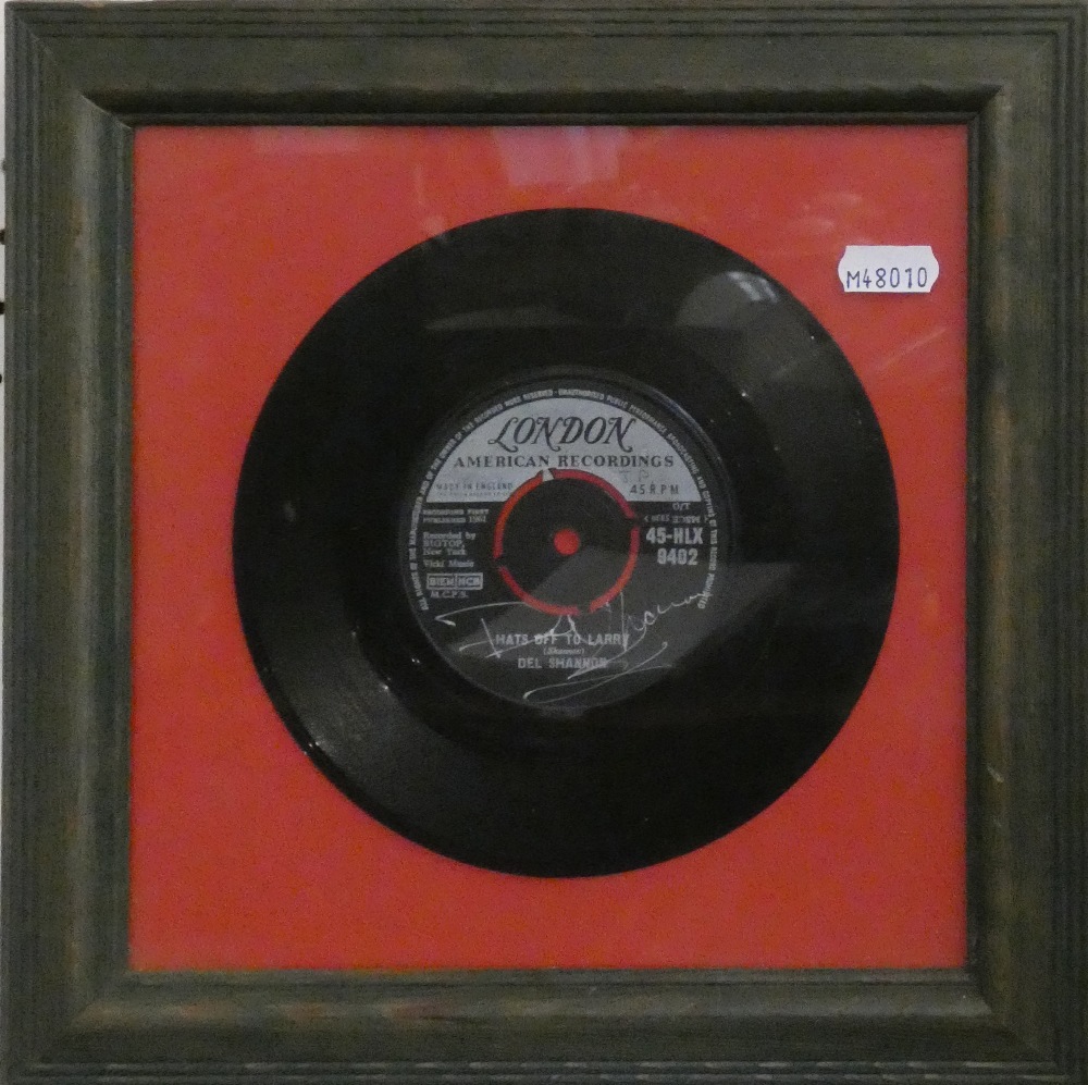 A signed and framed photograph and 45RPM record by Helen Shapiro, featuring 'Marvellous Lie', - Image 3 of 3