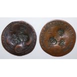 Two Maltese coins of the Knights of St. John the Baptist, Jean Paul Lascaris Castellar 1636-1657.