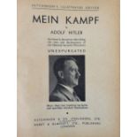 Mein Kampf by Adolf Hitler, published by Hutchinson & Co, Illustrated Edition, translated by James