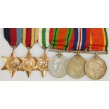 South Africa WWII group of six, awarded to B. Friedman, 226349, 1939-1945 Star Medal, Africa Star