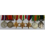 South Africa WWII group of seven, awarded to M.H. Kaplan, 98223, 1939-1945 Star Medal, Africa Star