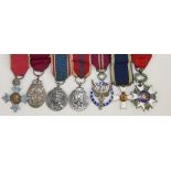 A Civil Group of seven miniatures, unknown recipient, c.1937/1953, C.B.E., C.B. (Order of Bath),