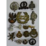 A collection of assorted non UK military badges, to include a Hitler Youth Snipers Badge.