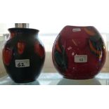 Two pottery vases