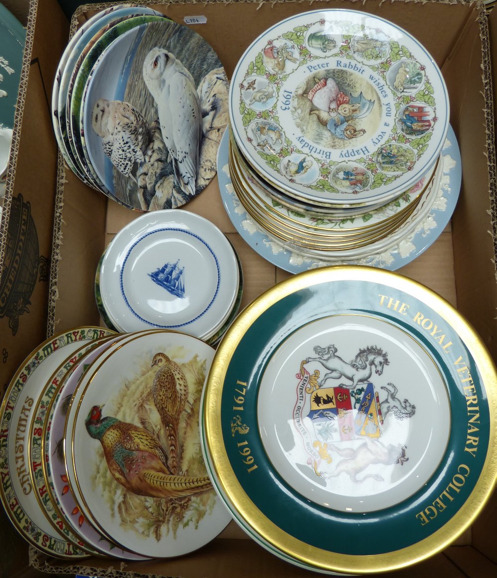 A selection of collectors plates from Wedgwood, Royal Grafton and others, approximately 50