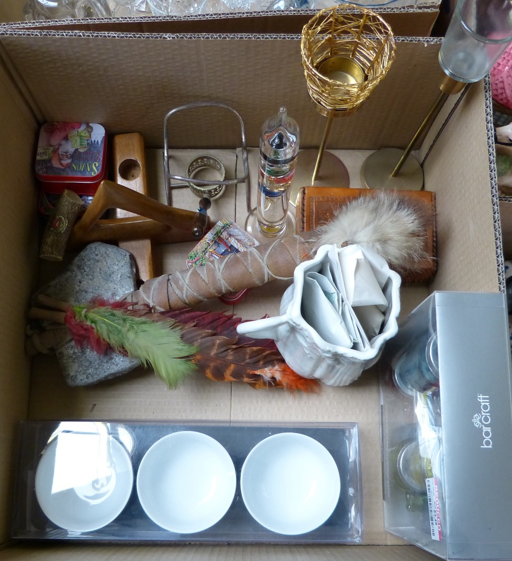 A box of glassware, a box of tableware including Royal Stafford tea service, fish dish, - Image 5 of 5