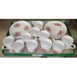 A set of 12 Shelley coffee cups and saucers