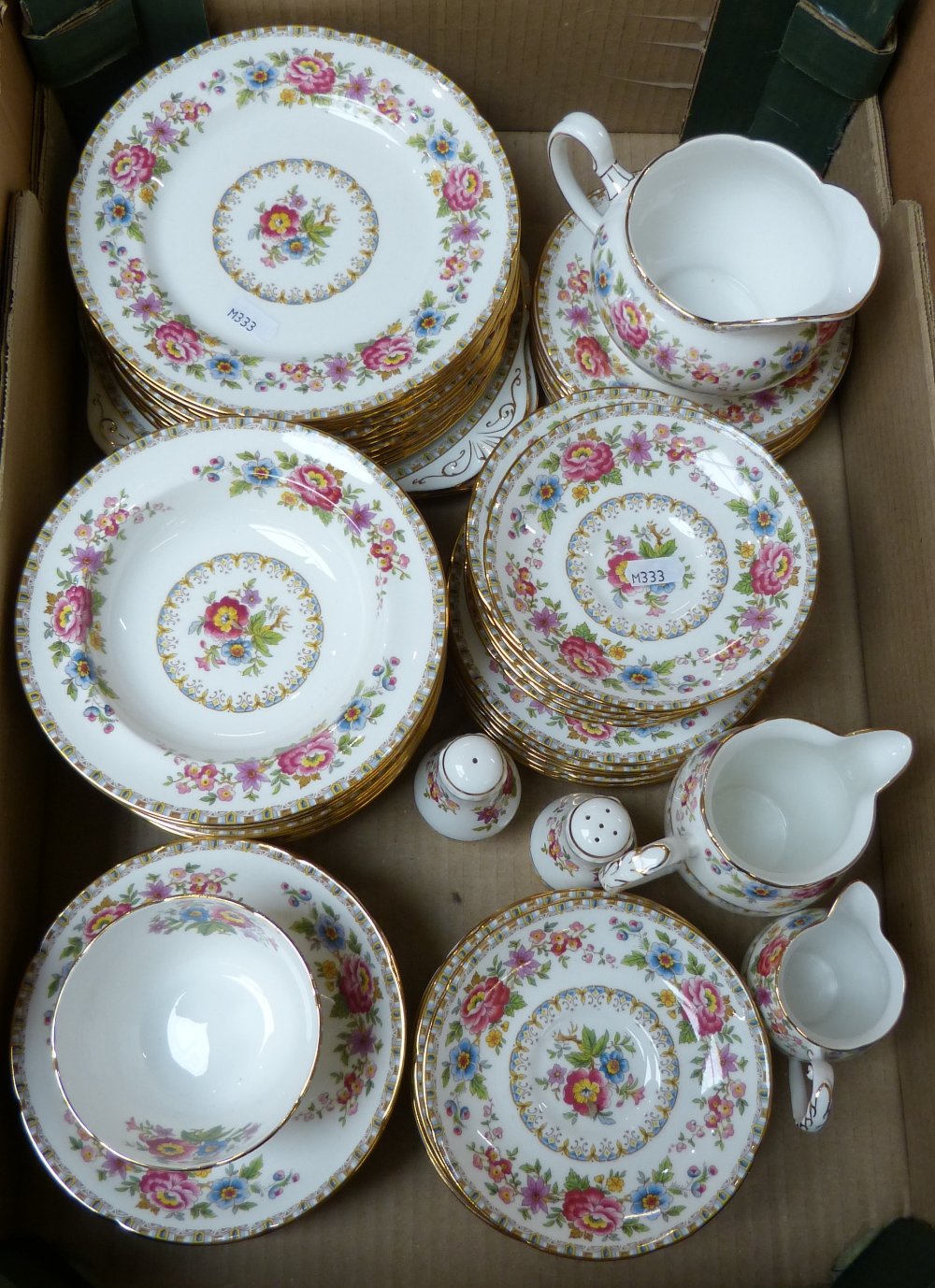 A Grafton china dinner service, Malvern pattern in two boxes - Image 2 of 2