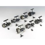 2 Mitchell 300 model fishing reels, a Mitchell 300a, a ditto 400 and 3 410's