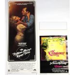 Two movie poster of Jack Nicholson films to include :- a US insert (14" X 36") of "The Postman