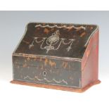 An Edwardian tortoiseshell and silver plique a jour stationery case 38cm Several sections of