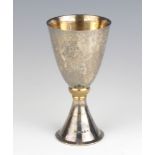 A silver commemorative beaker London 1972, maker Mappin & Webb, 14.5cm 216 grams