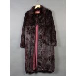 A Furorgin France labelled full length mink fur coat