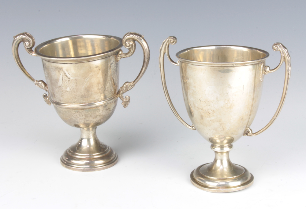 Two silver presentation trophies London 1926, 213 grams