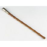 A First World War Royal Flying Corps swagger stick with bamboo shaft 33cm (reduced in length)