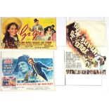 A selection of Belgian movie posters to include (title translated) Gigi 54cm w x 32cm h, The