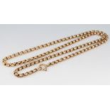 A 9ct yellow gold belcher link chain 11 grams, 44cm