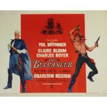 A US half sheet movie poster of "The Buccaneer" starring Yul Brynner, style B