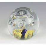 A free form paperweight with air bubble decoration 11cm