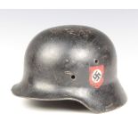 A German style steel helmet (no liner)