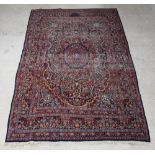 A Victorian Persian Dorokhsh carpet, signed, 352cm x 237cm The carpet is heavily in-wear and the