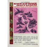 John Ford's Cheyenne Autumn (1964), a US one sheet 27" x 41" movie poster, mounted on linen The