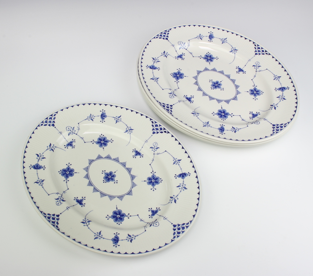 Five Masons Denmark pattern oval meat plates