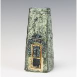 A Troika coffin vase designed by Ann Lewis 17cm
