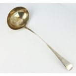 A George III silver Old English ladle, London 1805, 164 grams