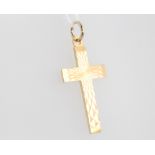 A 9ct yellow gold cross pendant 1.9 grams 32mm