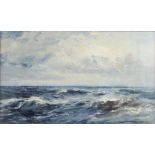 Henry Moore (1831-1895), oil on canvas, seascape, with Cider House Galleries label to the reverse,
