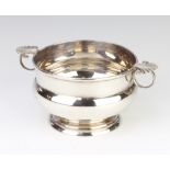 A Victorian silver two handled baluster bowl, London 1899, 15cm, 254 grams