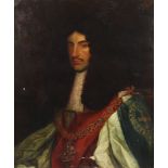 B Selous, oil on canvas signed, portrait of King Charles II after J M Wright, 75cm x 62cm There is