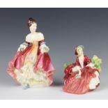 A Royal Doulton figure - Lydia 12cm and ditto Southern Belle HN2229 20cm