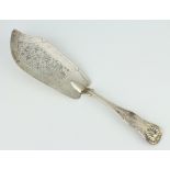 A Victorian silver fish slice, London 1861, 225 grams