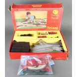 A Triang OO R3 train set boxed and a small quantity of various red and green Meccano
