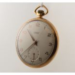 A gentleman's gilt cased Lanco wristwatch with seconds at 6 o'clock This watch is not working