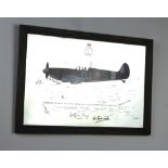 A mirrored print "Super Range Spitfire VB, Rolls Royce Merlin 45/46 of No.92 Squadron Royal Air